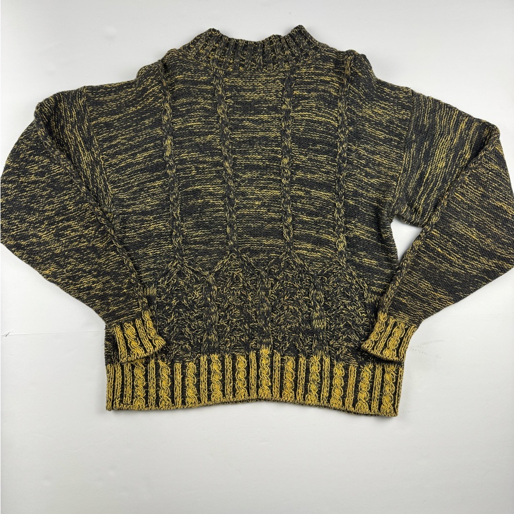 Cozy Black and Gold Women's Sweater